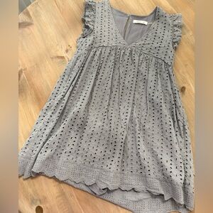 Gray Romper Dress